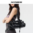 Acynmixx高级感法棍包手提腋下包女2025新款 机车包小众设计单肩包