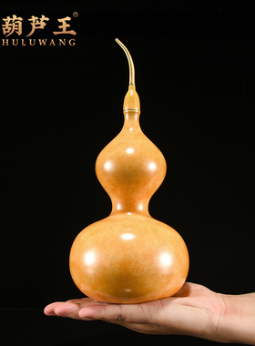 铜葫芦摆件开口空心家居镇宅装饰
