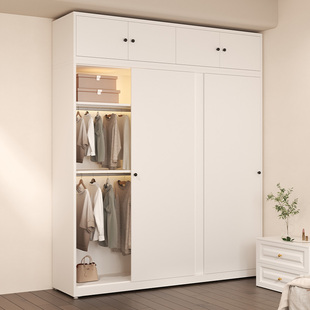 铁皮衣柜儿童无甲醛衣柜阳台环保收纳柜铁艺置物柜钢制拉门柜子