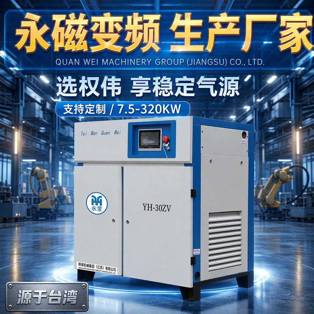 永磁变频螺杆式空压机7.5千瓦螺杆式空压机10p变频7.5KW/10匹