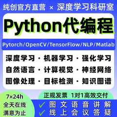 python代编程爬虫机器深度学习代码问题解决指导调试代做编写