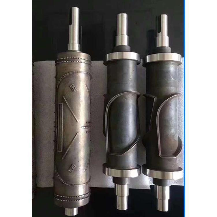 KN95口罩机滚筒滚轴熔接压花齿模轮切刀辊配件CNC加工刀轴连接杆 - 实物图