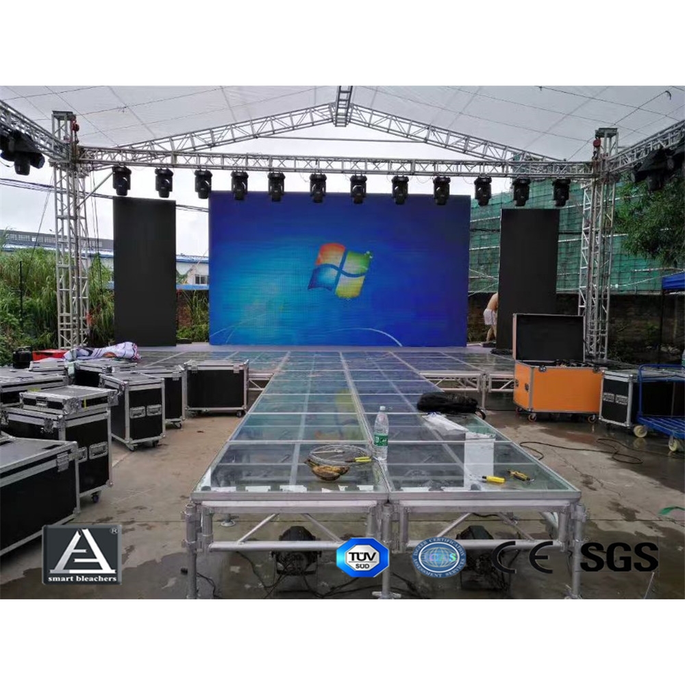广州厂家直销 铝合金款舞台 跳舞表演舞台 玻璃舞台turss stage