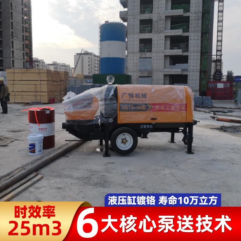 20型混凝土输送泵细石地泵二次结构小型二次构造柱泵大骨料柴油