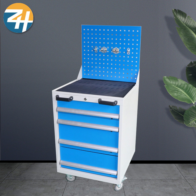 厂家供应车间移动工具车 五金刀具零件抽屉式组合重型手推工具车