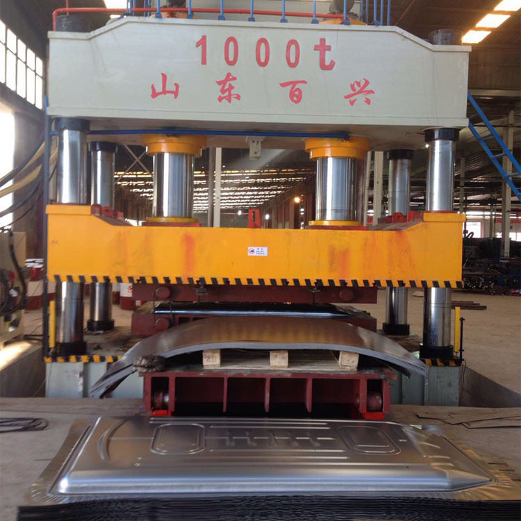 1000吨四柱拉伸机 金属薄板拉伸机800吨电动车外壳拉伸成型液压机