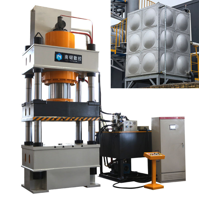 不锈钢水箱液压机  800吨三梁四柱压力机 工业水箱冲压成型油压机