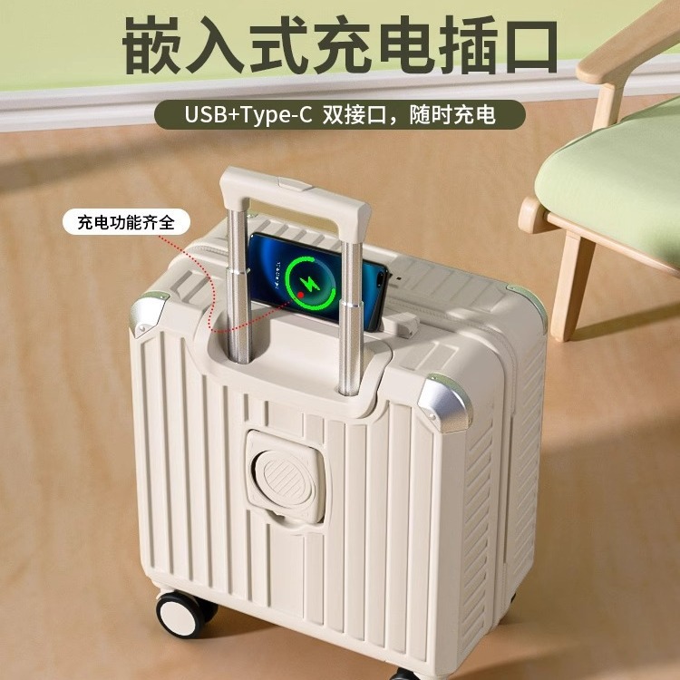高品质旅行行李拉杆箱登机多功能18寸小女拉杆箱小型轻便旅行箱