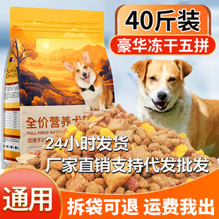 排名前十狗粮通用型10斤装泰迪幼犬中华田园成犬柯基中小型犬全价