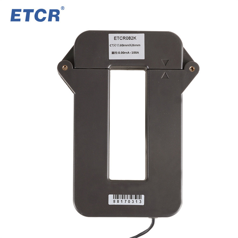 铱泰ETCR082K/ETCR085K开合式分离式大扁口钳形交流漏电流互感器