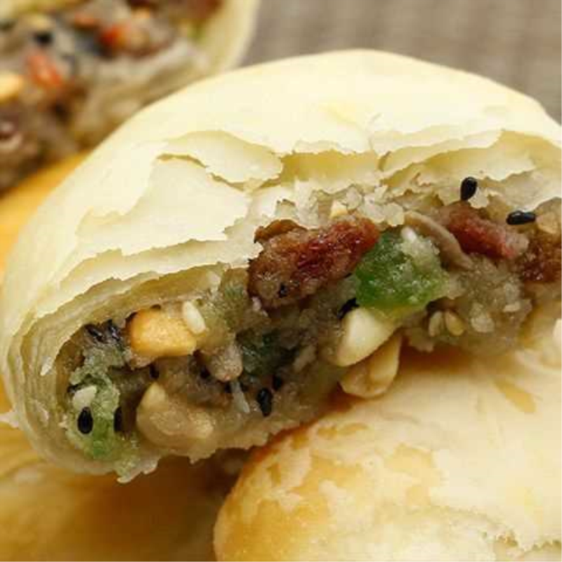 【无蔗糖】山东酥皮月饼老式五仁酥饼批发糕点苏式无蔗糖馅饼礼盒