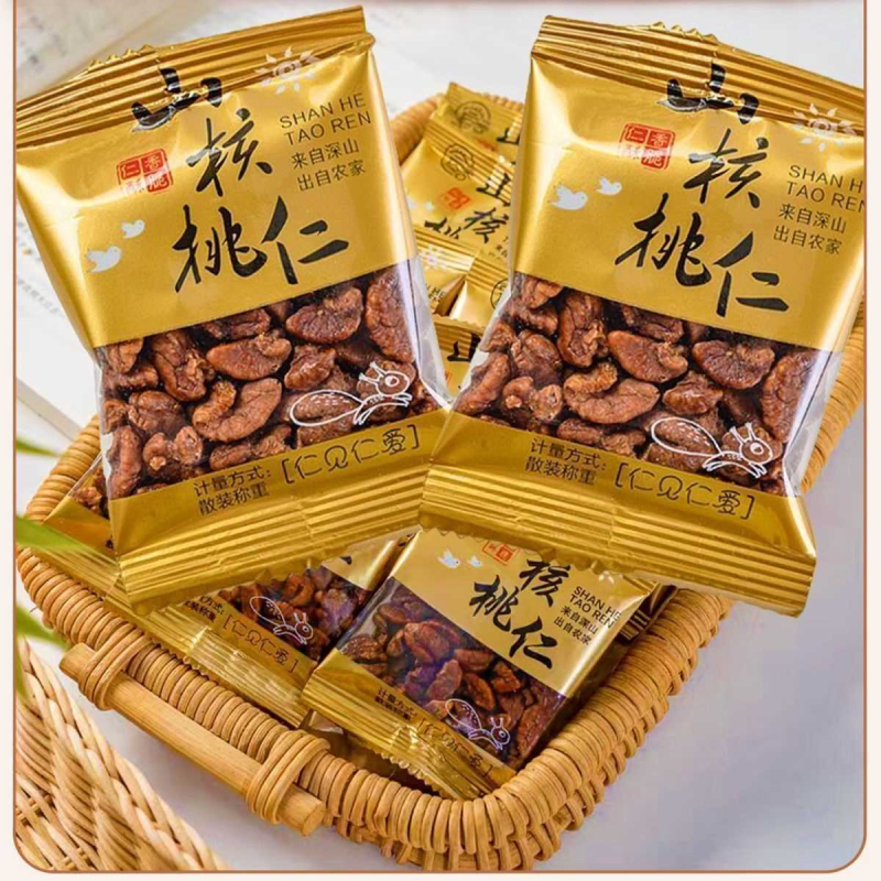 临安山核桃仁小包装野生小核桃仁孕妇休闲零食袋装坚果批发大礼包