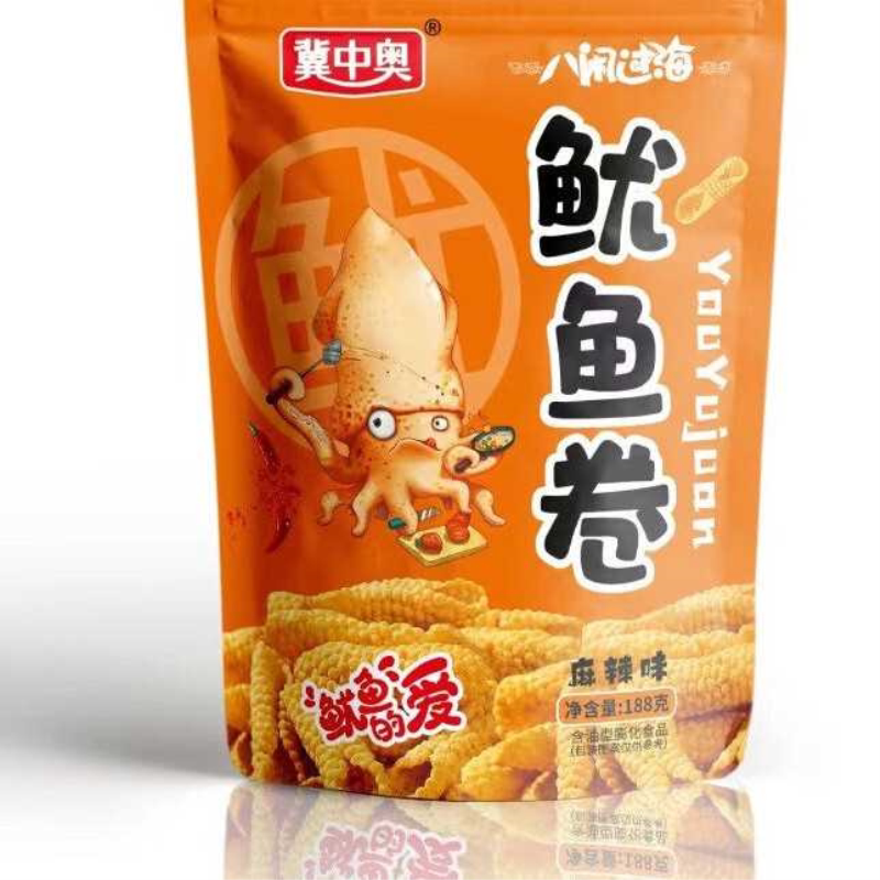 香脆鱿鱼卷 大包188g*4袋 宿舍必囤零食 办公室小吃