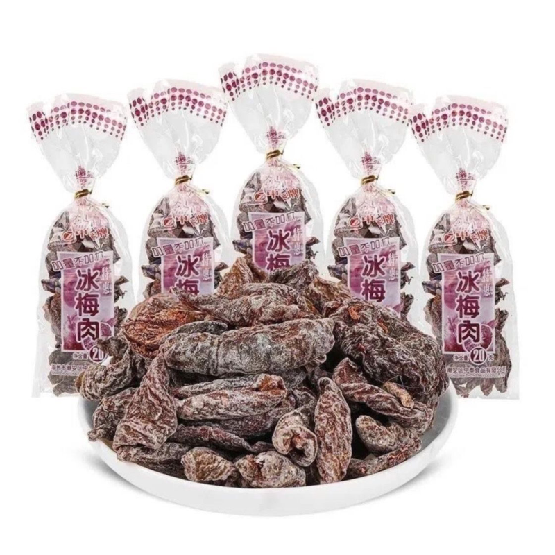 中泰扎口冰梅肉整箱15g袋批发无核梅肉网红零食小吃蜜饯休闲食品图片