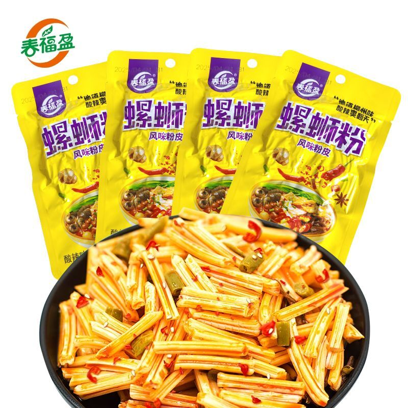 春福盈螺蛳粉风味粉皮35g酸辣味休闲食品小零食速食辣条开袋即食