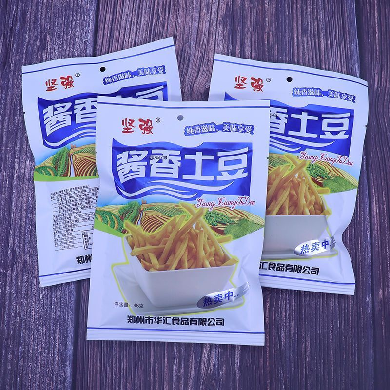 坚强牌酱香土豆袋装小薯条零食膨化食品8090后儿时的回忆经典休闲