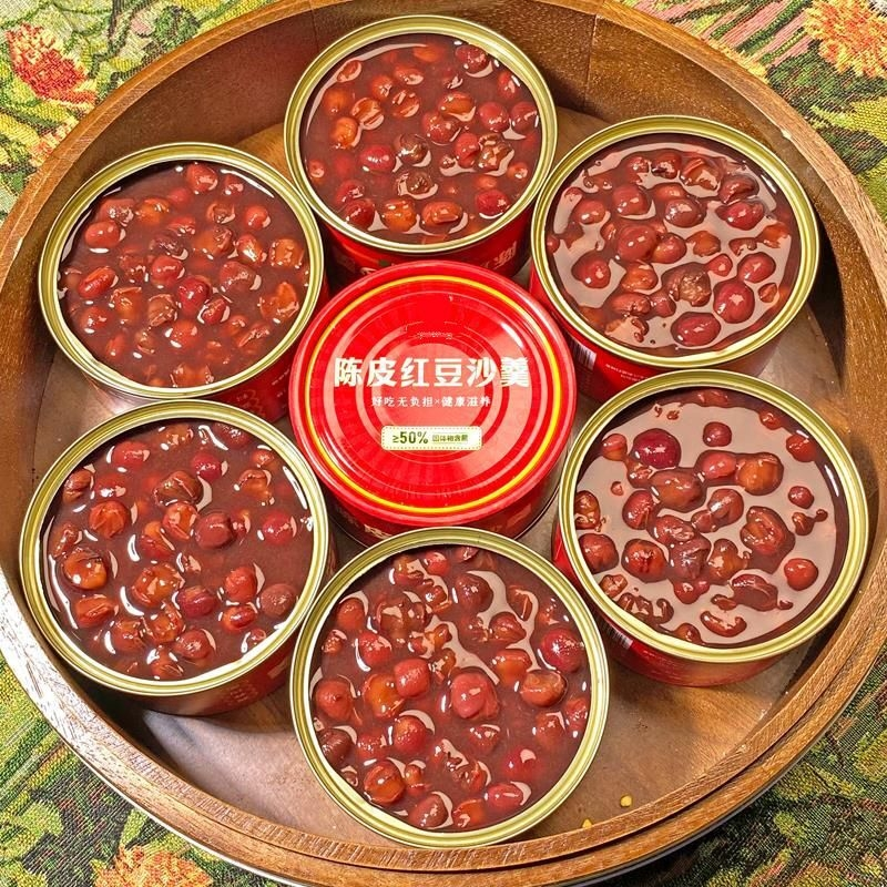 陈皮红豆沙免煮罐头整箱开罐即食营养早餐醇香绵密健康粥180g罐装