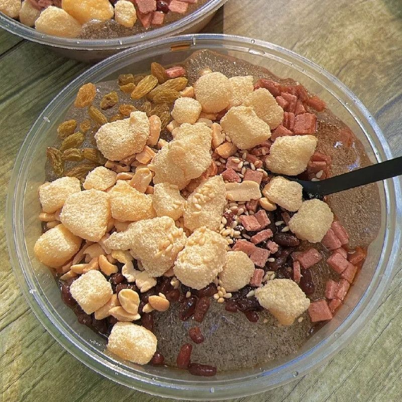 冰粉专用糍粑手工颗粒糍粑开袋即食免蒸煮糯米商用小吃配料摆摊