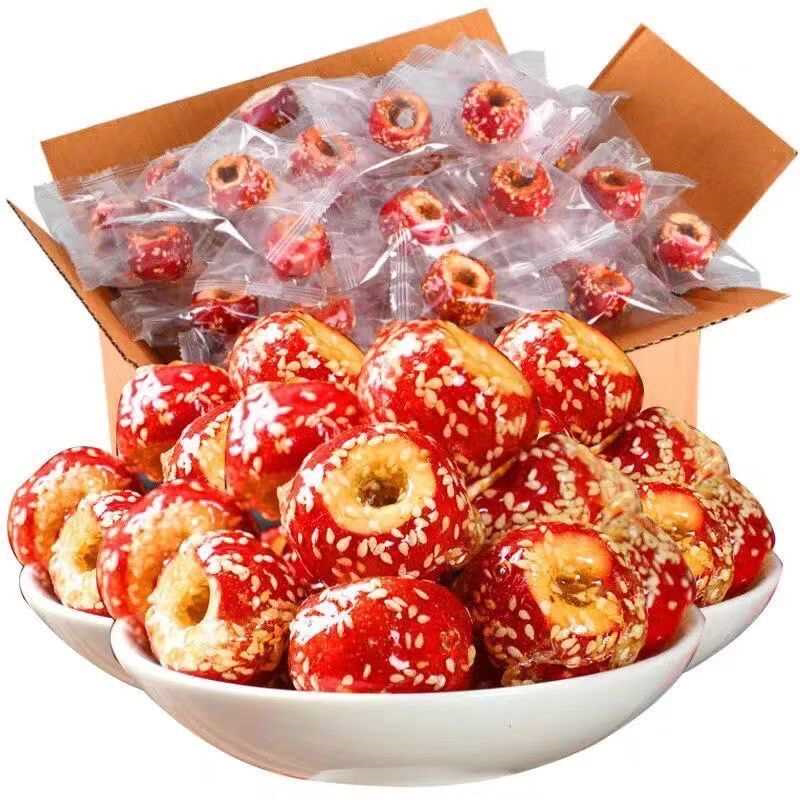 冻干冰糖葫芦无核空心山楂干球果小零食老北京特产小吃独立小包装