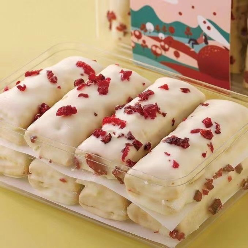 松塔千层酥饼盒装蔓越莓味玫瑰花桂花甜品糕点办公室零食