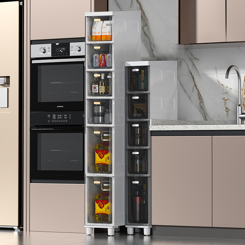 厨房冰箱夹缝收纳柜抽屉14/18/22cm卫生间厕所缝隙柜子窄柜置物架