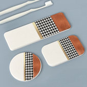 硅藻泥吸水垫洗手台皂垫洗漱台杯垫硅藻土香皂托台面卫生间防滑垫