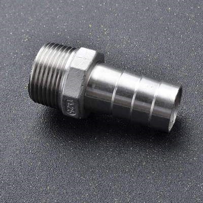 宝塔不锈钢软管304接头六角宝塔水管皮接接头2分3分4分6分插管