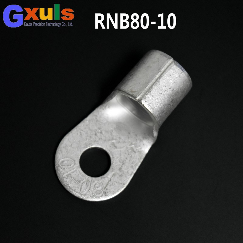 RNB80-10紫铜O型冷压端子线耳铜鼻子铜端子电线接头 OT圆形裸端头