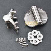 公共厕所门合页锌合金加厚弹簧合页卫生间隔断配件合页自闭门铰链