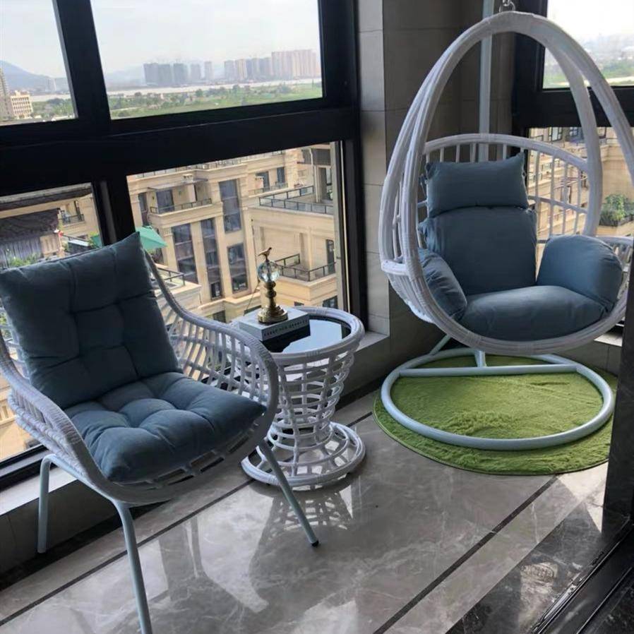 吊篮藤椅家用吊椅摇篮单人双人吊床庭院阳台秋千摇椅躺椅吊兰