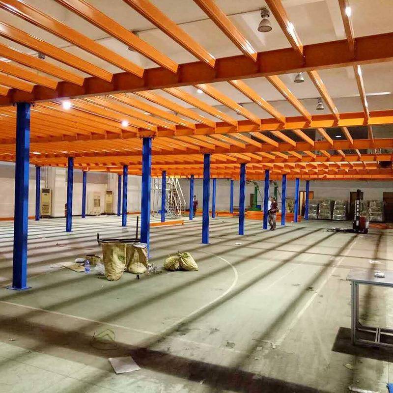 工厂钢结构组合阁楼式货架平台槽钢阁楼工字钢重型大跨度平台