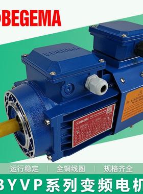 2级卧式苏州现货宝戈玛高速变频调速电动机BYVP63A2-B3-0.18W