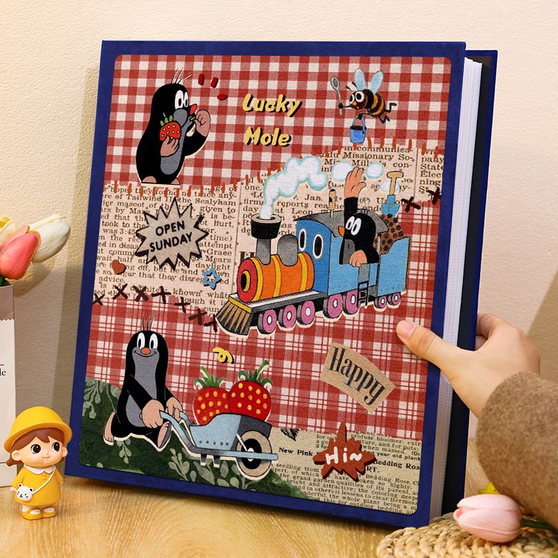 宝宝6寸相册本纪念册儿童横竖混合大容量家庭照片收纳本插页六寸5