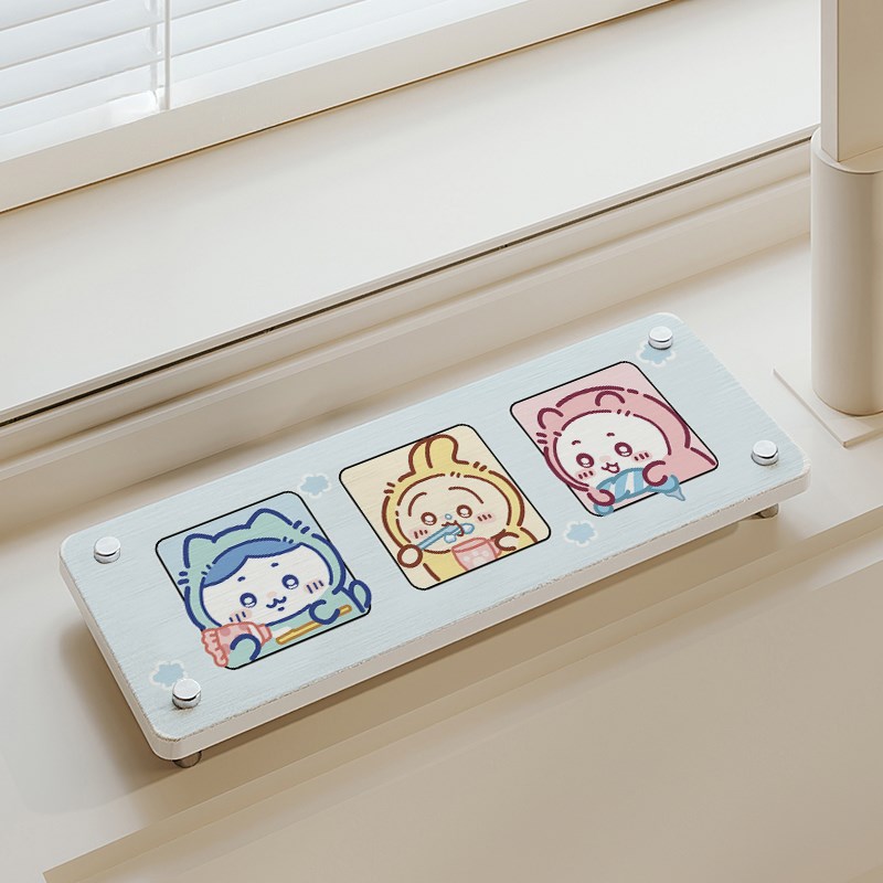 一二布布洗手台置物架硬硅藻泥台面吸水垫洗漱台牙刷架漱口杯垫