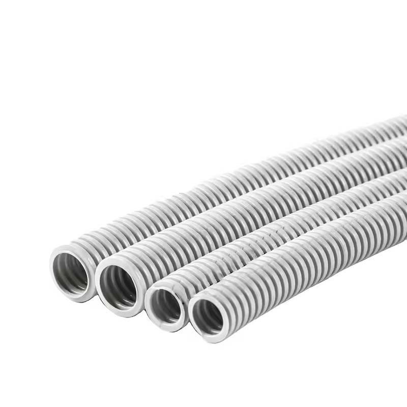 香港港版 塑膠灰軟喉20/25/32mm pvc波纹管电工穿线管 加厚新款