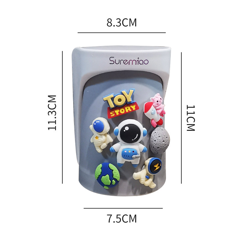 儿童磁吸漱口杯子家用置物架牙杯可爱牙刷牙具杯牙缸挂墙式刷牙杯