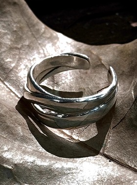 Personal Use Only「Ephemeral•流」925银戒指 可调节