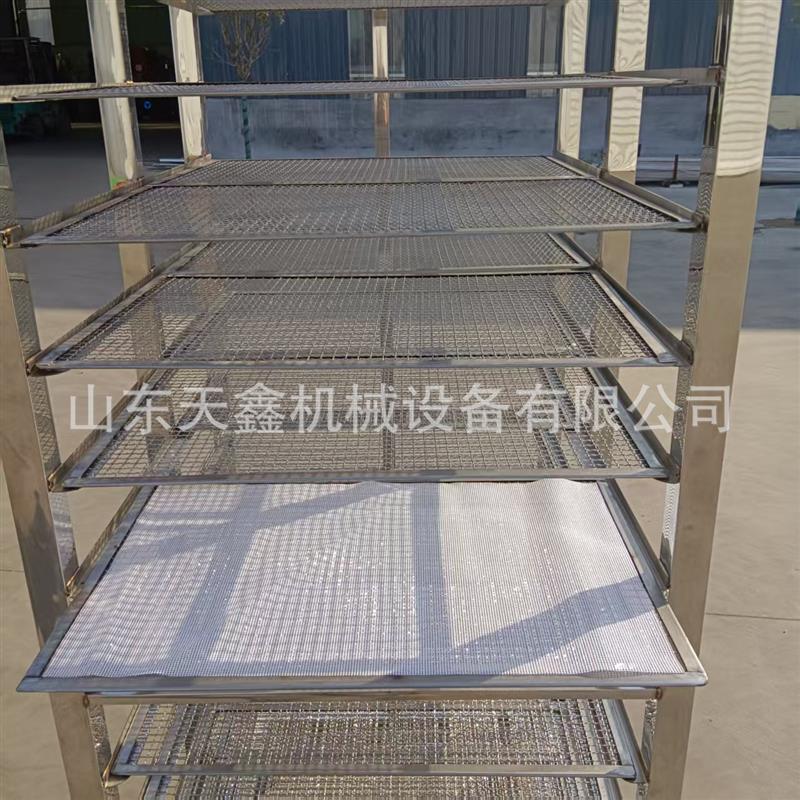 山东日照不锈钢周转车放盘子架子车放网盘架子车蒸烧麦用架子车