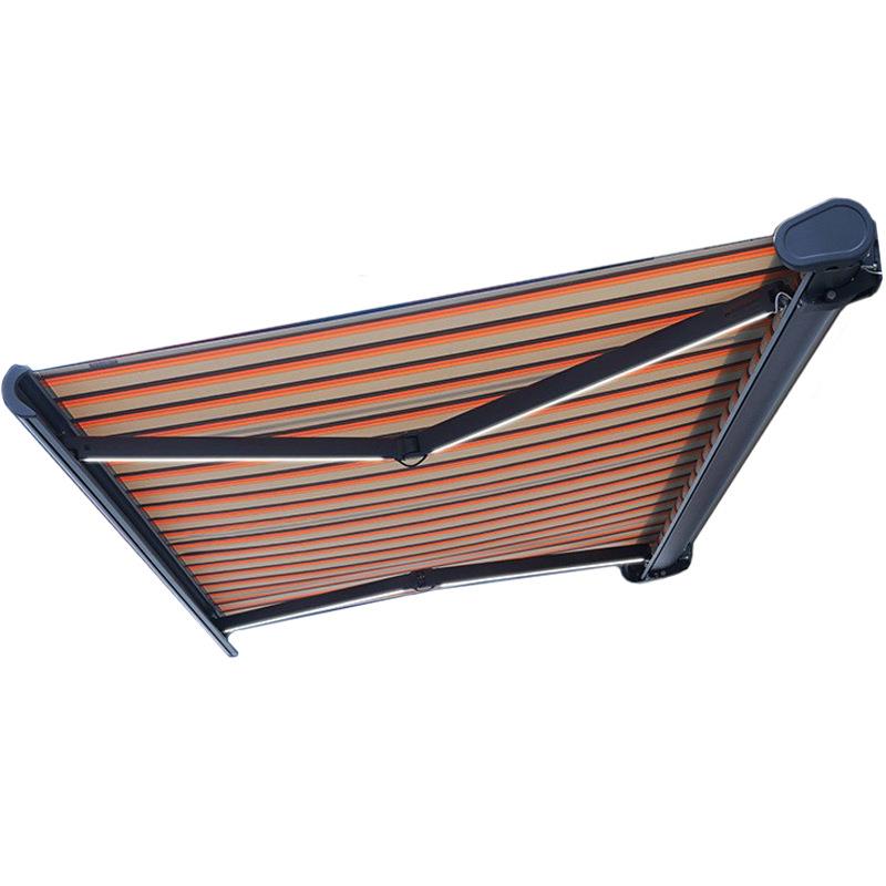 可选电动带灯全盒铝合金遮阳棚雨棚别墅庭院阳台重型伸缩遮阳篷