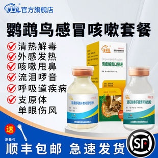 鸟用多西环素泰乐菌素鸽子单眼伤风鹦鹉鸟常备药感冒咳嗽炸毛用新