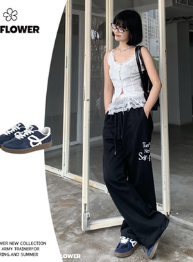 HBD We Flower联名款德训鞋复古百搭时尚经典运动正品低帮透气鞋