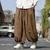 灯笼裤 束脚裤 宽松哈伦裤 中国风男式 国潮休闲长裤 加大码 汉服男裤 子