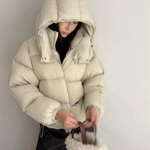 2025冬季新款新国标90白鸭绒羽绒服女云朵泡芙加厚面包服