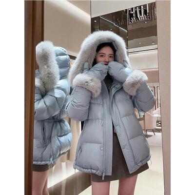 福利（非7天，介意者勿下单 ） JR鹅绒服+手套连帽狐狸毛