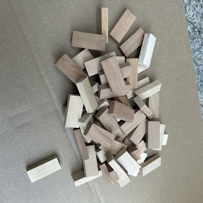 1cm*1.8cm*4cm棠梨木练习章料印章木料篆刻石料书法印章料藏书章