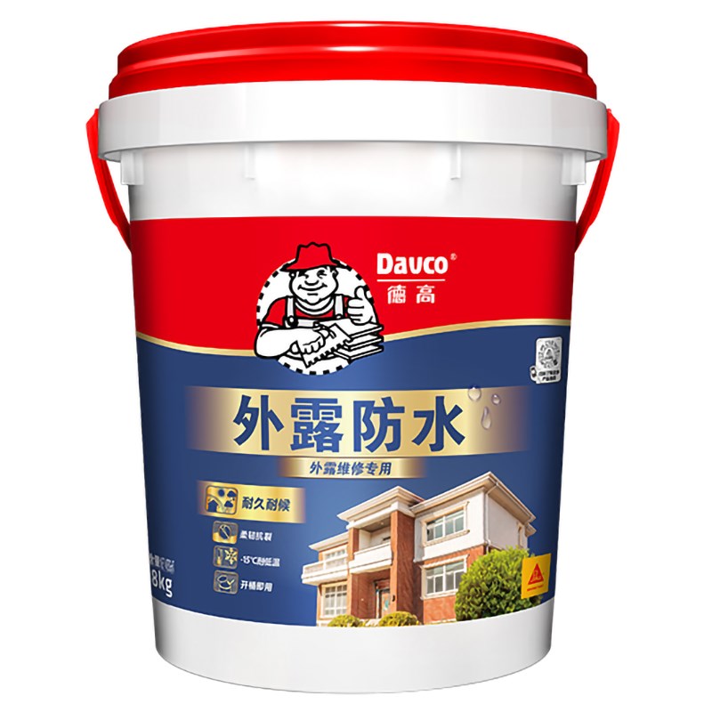 德高防水胶屋顶补漏材料屋面平房裂缝堵漏水性防水涂料天沟可外露