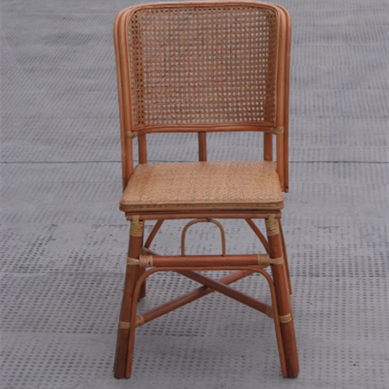 印尼藤椅 凳子 单人 三件套办公椅餐椅电脑椅休闲学生椅 阳台客厅