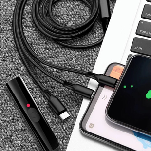 车载便携创意点烟器一拖三数据线USB点烟器户外防风无明火打火机