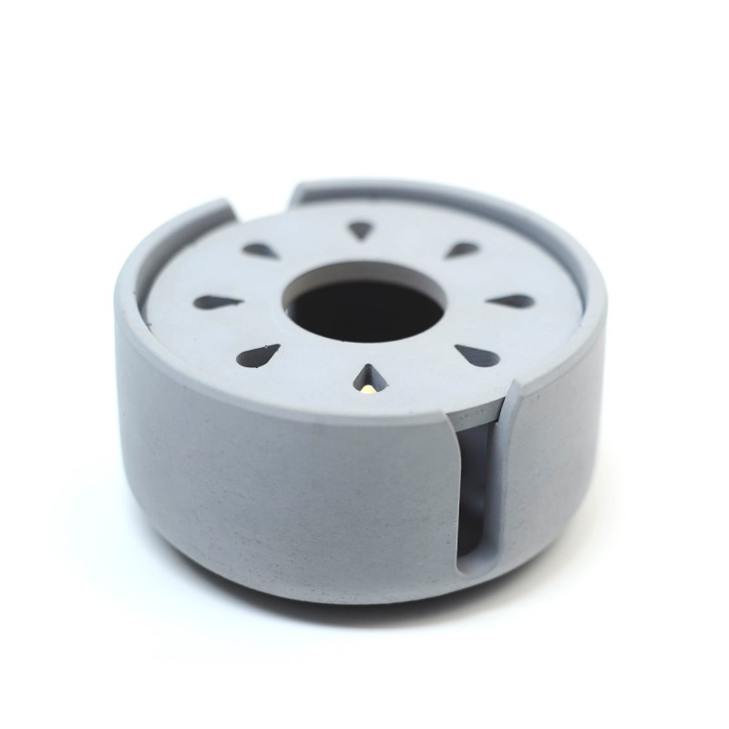 草木祠 清水混凝土茶炉小型桌面蜡烛温茶炉灶煮茶炉围炉酒精炉