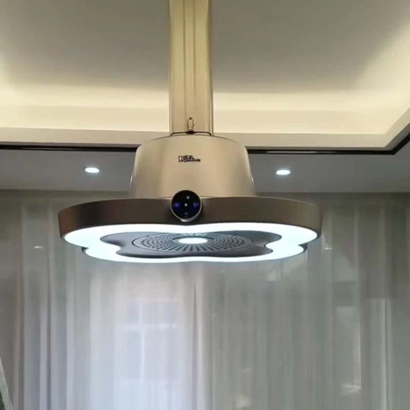 麻将四叶草灯升降吊楼灯室室内吊顶灯棋牌吸烟灯空气净化将茶麻馆